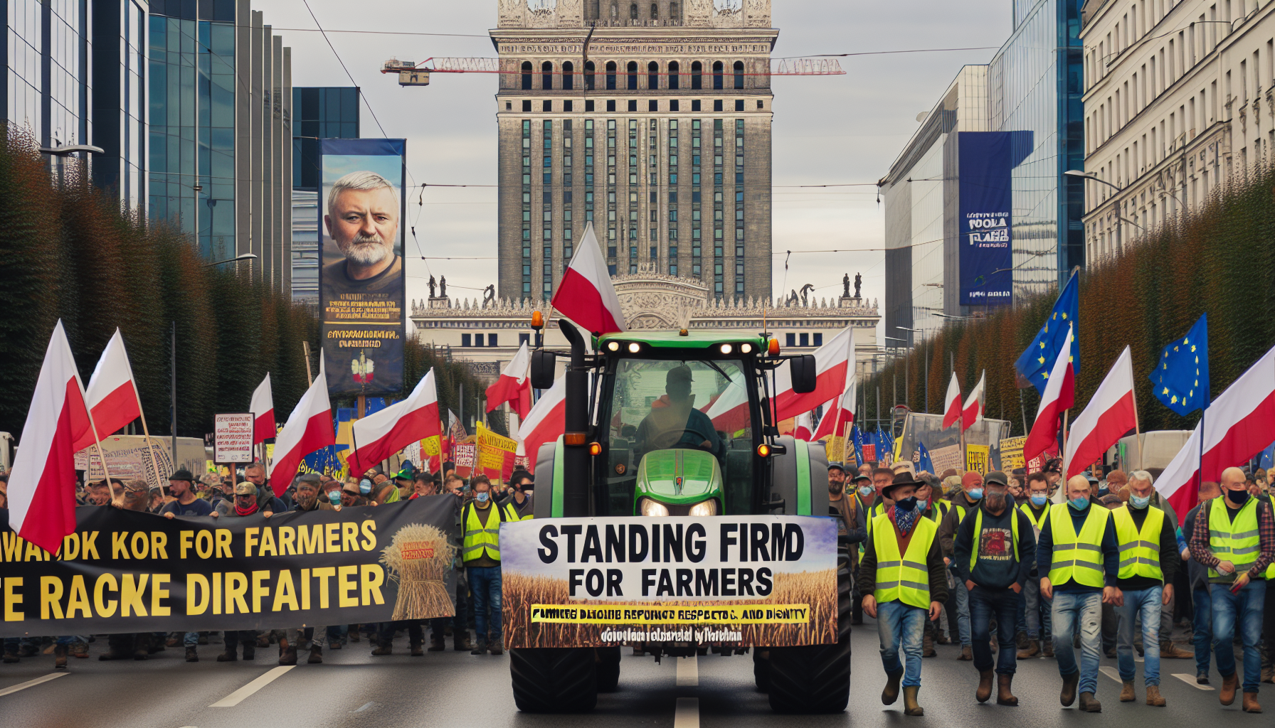 Blokady dróg w całym kraju – rolnicze protesty nadal trwają